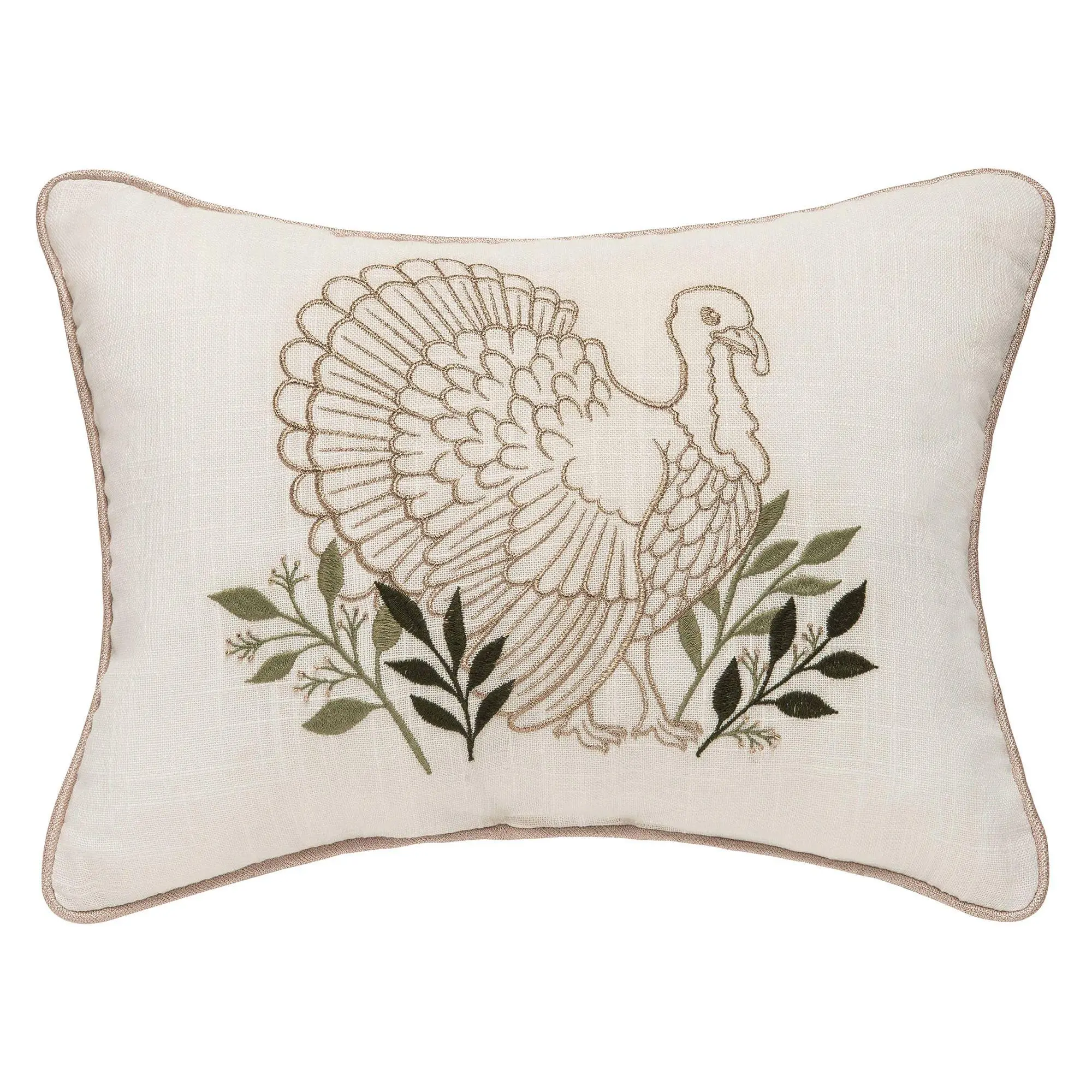 Botanical Turkey Pillow by Valerie