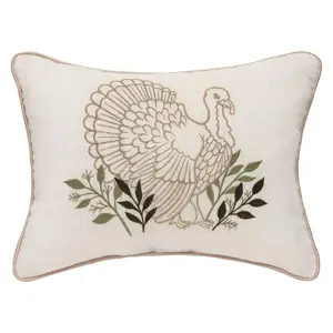 Botanical Turkey Pillow by Valerie