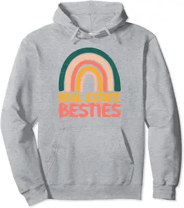 Real Estate Besties BFF Best Friends Bestie Pullover Hoodie - Terrancecar Shop 23B0CWY34PR8