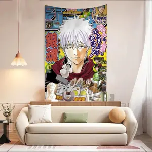 GINTAMA Anime Cartoon Tapestry Art Science Fiction Room Home Decor Wall Hanging Sheets