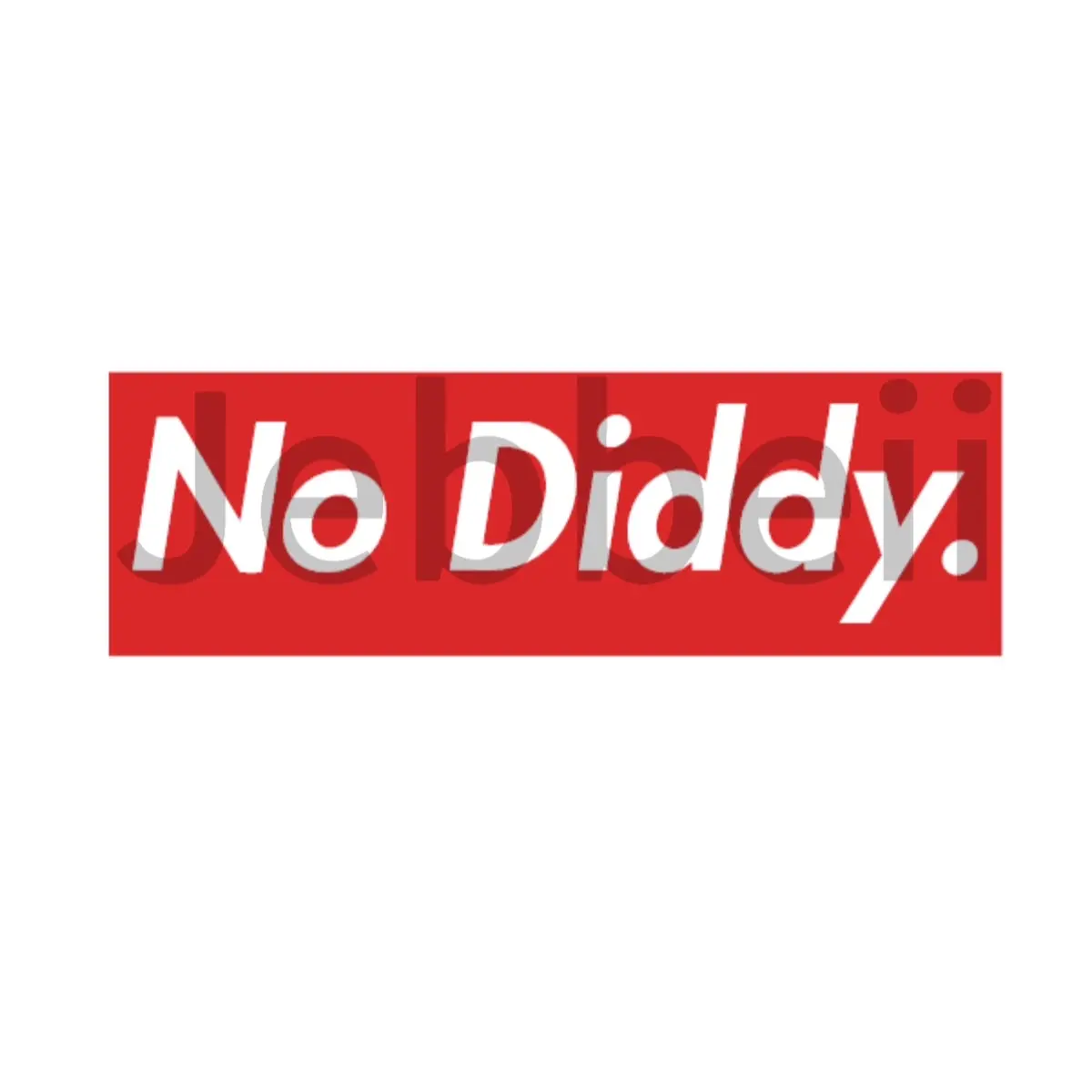 No Diddy Car Decal