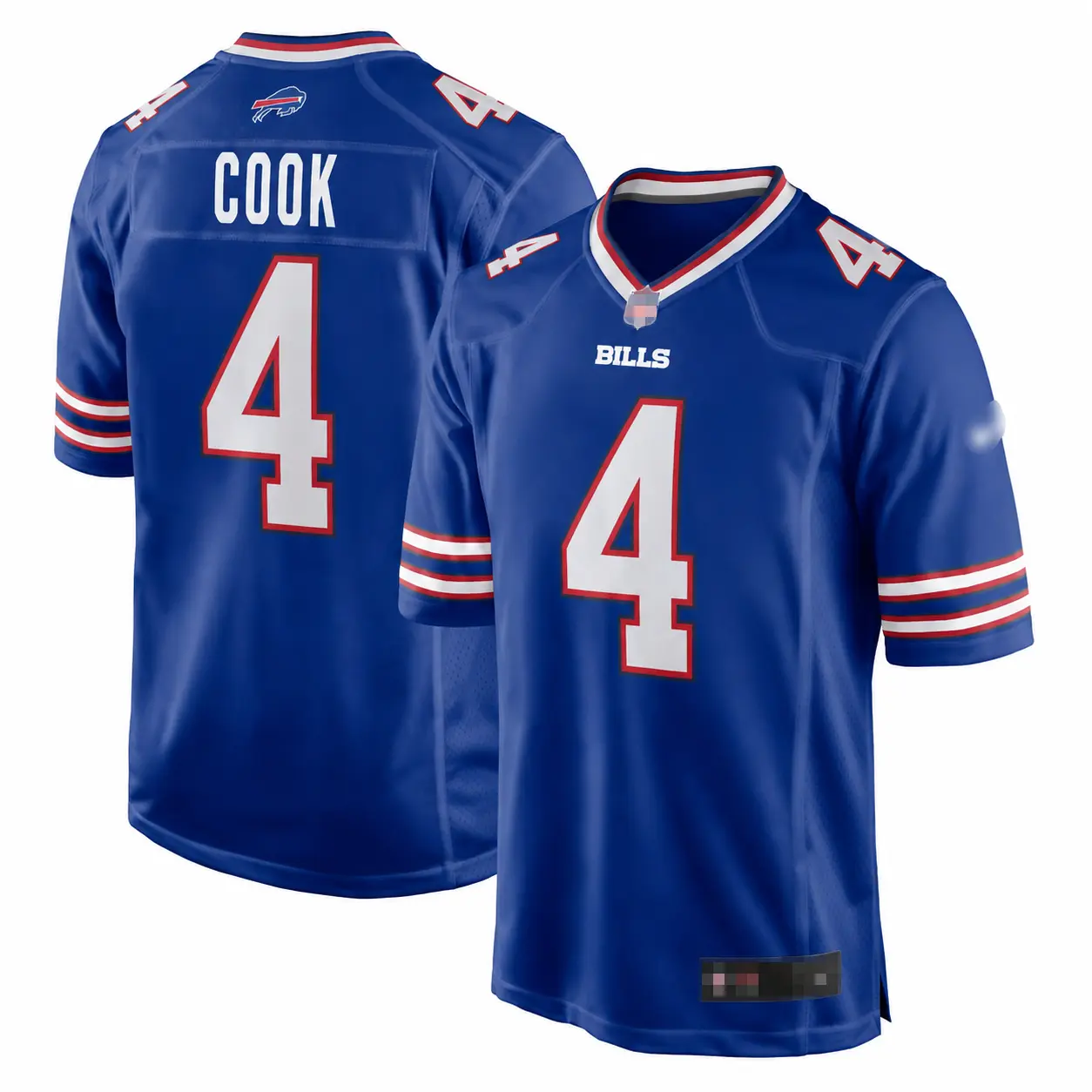 Men's Buffalo Pro Football Fan Apparel - Cook #4 & Any Name Custom Game Day Jersey - US Stock