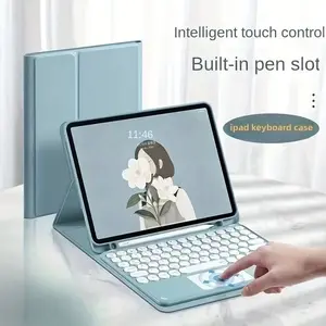 Detachable Flip Stand Keyboard Case for iPad 10th Generation, Touchscreen Cover for iPad Pro/air 4-7, Protective Skin for Apple Devices