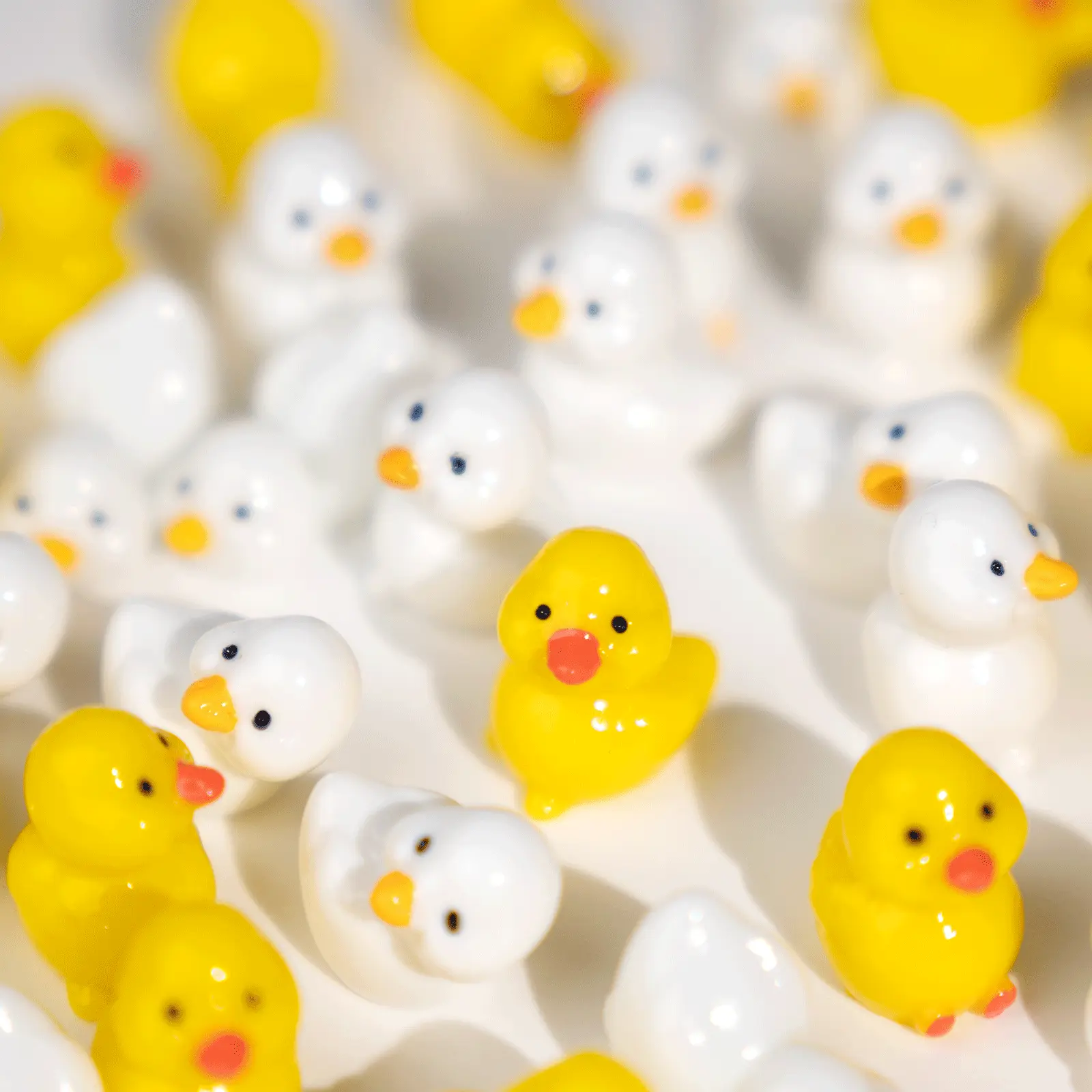 【Trending Gift Idea】40Pcs Mini Yellow Duck Resin Ornaments, Heartwarming Encouragement Tokens. Delicate handcrafted pieces for daily comfort. Wonderful surprise gift choice for family, friends and special people on any occasion.