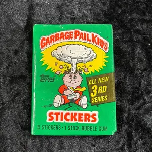One Pack of 1986 Topps Garbage Pail Kids 3rd Series Stickers Non-Sports Trading Cards