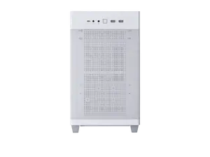 ASUS Prime AP201 White MicroATX Tempered Glass Edition Supports Graphics Cards up to 338mm, 360mm Coolers, & Standard ATX PSUs, Tool-Free Side Panels, Tempered Glass Side & Front Panel USB Type-C®