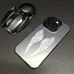 Sleek And Simple Angel Wing Patterns Phone Case Durable Slim-Fit Phone Shell Lightweight & Non-Slip Full Coverage To Protect Your Device From Accidental Damage  For iPhone 17.16.15.14.13.12.11.X.XS.XSMAX.XR.8.7