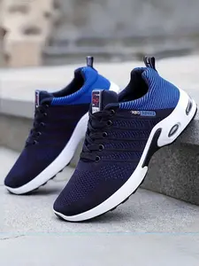 Men's shoes, lace up running shoes, plus size sports shoes, thick soled, height increasing single shoes, Athletic running shoes, Running Sneakers