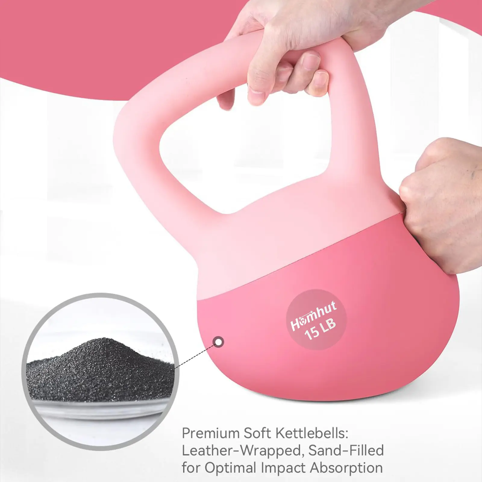 Soft Kettlebell With Comfort Handle, Strength & Core Training Weight Equipment For Home Gym