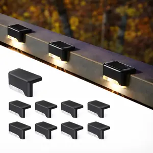 4/8/12/16 Pack Solar Step Lights Outdoor Garden Pathway Lighting, Decorative LED Step Lamps for Yard & Patio, Durable Weather Resistant Design