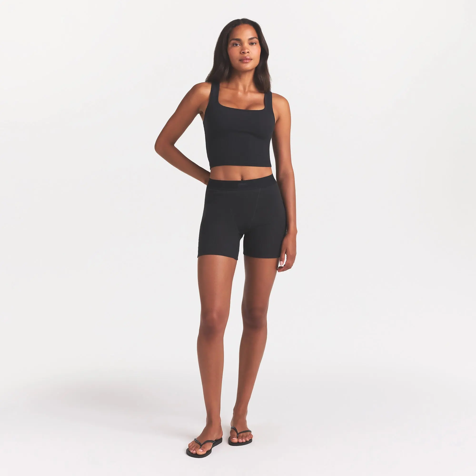 SKIMS COTTON RIB BOXER