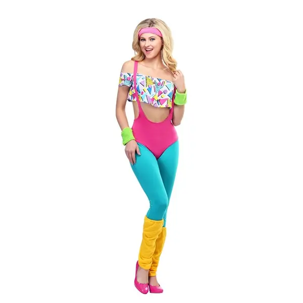 Women's Work It Out 80's Costume Women's Work It Out 80's Costume