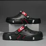 Quick Surf Men's Lightweight Breathable Casual Sandals - Open Toe, Slip-On, Strap Closure, Soft Sole, Indoor/Outdoor Summer Shoes