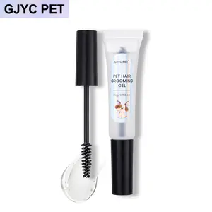 GJYC PET Dog Grooming Gel For Long Hair Breeds - Tame Mats & Tear Stains, Non-Sticky 24HR Hold, Lick-Safe Formula - Yorkie Maltese Shih Tzu 0.53oz Pet Styling Gel