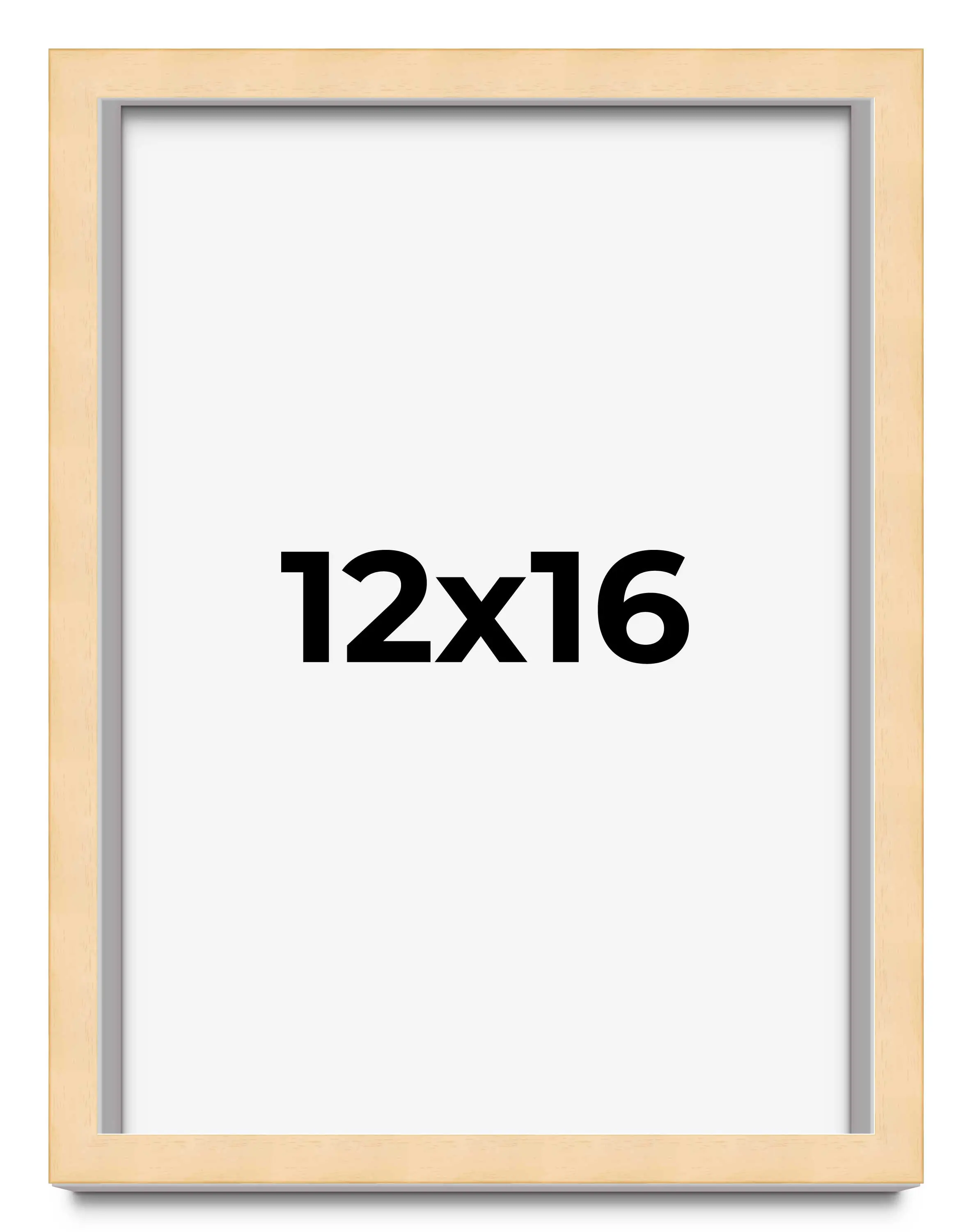 12x16 Solid Wood Picture Frame with UV-Resistant Acrylic & Acid-Free Backing, Available in 6 Finishes: Matte Black, Matte White, Metallic Bronze, Silver, Natural Wood Grain & Mahogany