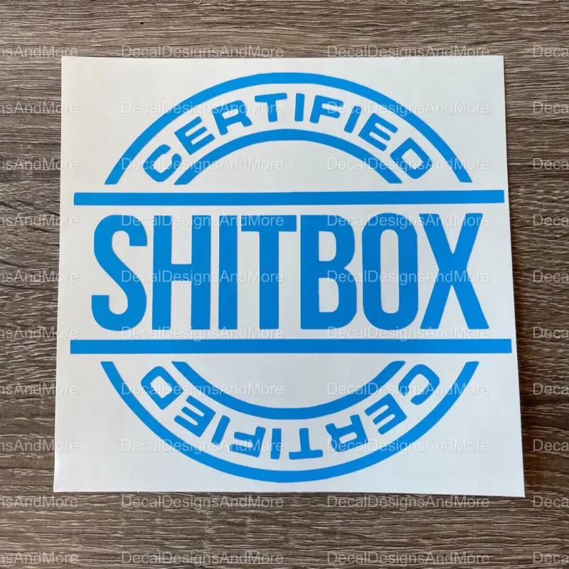 Certified Shitbox Car Jeep Decal Off Road