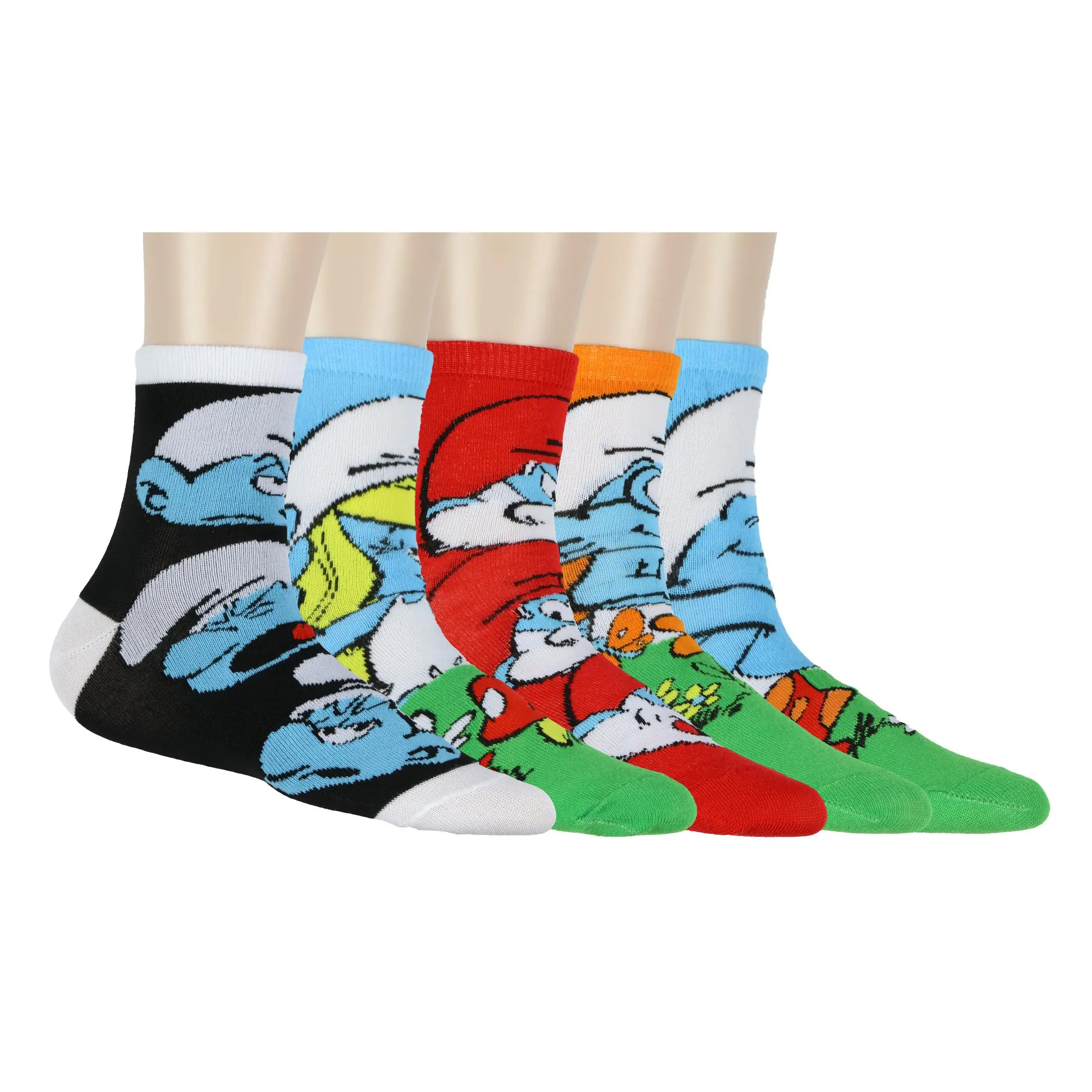 The Smurfs Women's Character Designs 5-Pack Ankle Socks