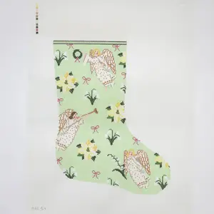 Dogwood Needlepoint Lily of the Valley Stocking