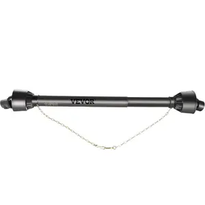 VEVOR PTO Shaft, 1 - 3/8 6 Spline Tractor and Implement Ends PTO Driveline Shaft, Series 4 Tractor PTO Shaft, 43 - 59 Brush Hog PTO Shaft with Slip Clutch Black, for Finish Mower, Rotary CutterVEVOR Super Brand Day