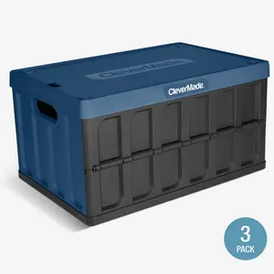 Collapsible Storage Bin with Lid