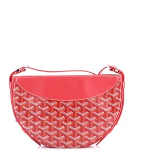 Pre-owned Goyard Canvas Coated Shoulder Bags Hirondelle Shoulder Bag Coated Canvas and Leather by Rebag