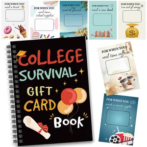 Graduation Gift Card Album, Cute Balloon Design, Perfect for College Students, High School Care Package, Birthday Cash Holder