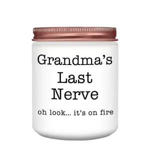 Gifts for Grandma from Granddaughter Grandson, Christmas, Birthday, Mother and Grandparents Day, Lavender Scented Candles, Relaxing Pressure Candles, Grandma’s Last Nerve