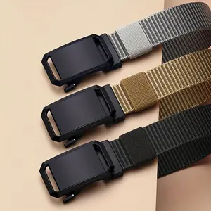 Nylon automatic buckle belt outdoor tooling tactical pants belt military training belt men Nylon automatic buckle belt outdoor tooling tactical pants belt military training belt men