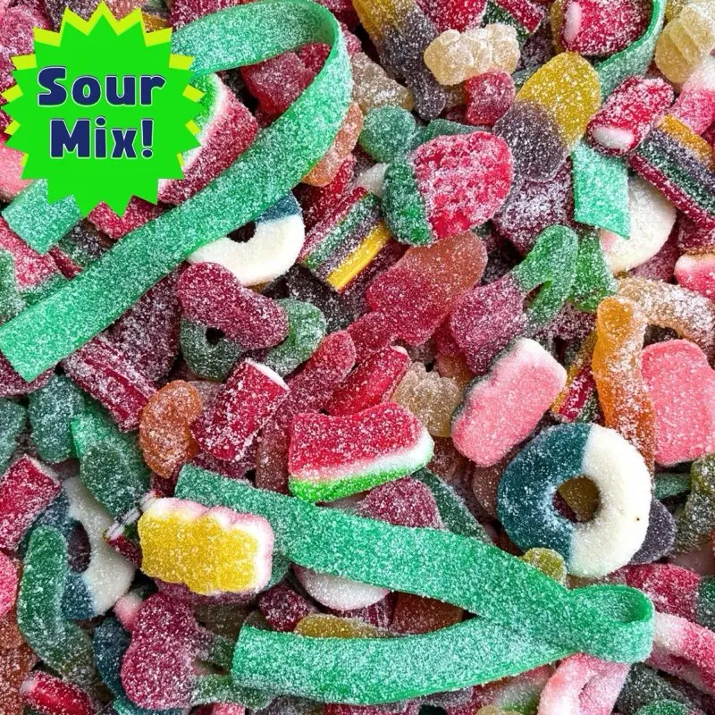 Sour Gummy Variety Snack - Candy Snack! - Sour Lovers Mix - Choose Your Own Size & Mix - Delicious Gummy Treats - Perfect for Sour Candy Lovers - Qual