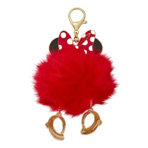 Disney Store Minnie Mouse Pom Pom Flair Bag Charm