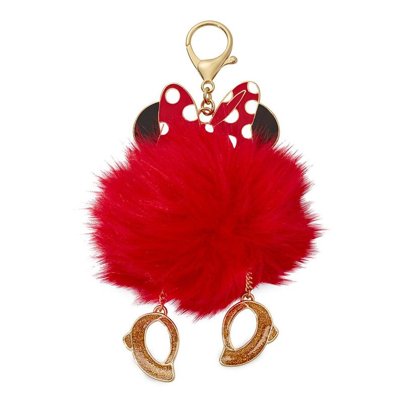 Disney Store Minnie Mouse Pom Pom Flair Bag Charm