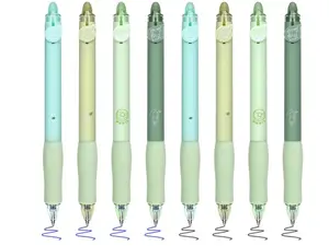 8Pcs Cute Retractable Erasable Gel Pens Blue And Black Ink Pen With Eraser Clear Smooth Writing Comfortable To Use For Note Taking Marking Planner Crossword Puzzles