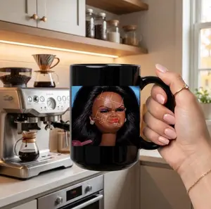 Sassy Face Doll Mug, Disgusted Barbie Meme, Funny Reaction Face , Unhinged Meme Gift, Sarcastic Reaction Meme Mug