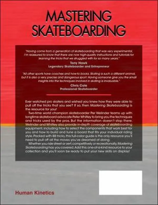 USED Book - Mastering Skateboarding by Welinder, Per (Paperback) - english