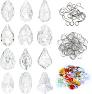 DIY Suncatchers 164 count Sun Catchers Making Kit for Adults Clear Hanging Prism Sun Catcher with  Rainbow Maker for Window Wedding Garden Christmas Decor