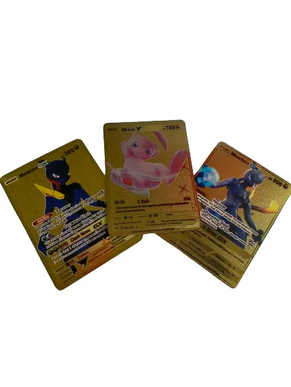 Gold Plated Pokemon 3pc Mew Card Set - Includes Pack Attribute - Collectible Trading Cards - TikTok Shop Gold Plated Pokemon 3pc Mew Card Set - Includes Pack Attribute - Collectible Trading Cards - TikTok Shop