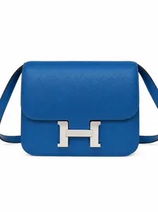 Pre-owned HERMÈS epsom Crossbody Bags Constance 18 Blue Izmir Bag 81003258