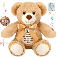 Bear with Recorder and Photo Pendant (Brown)