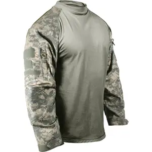 ACU Digital Camo - Tactical Combat Shirt Paintball Airsoft Base Layer Top - NYCO - Men's