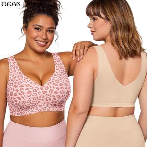 OEAK Women Comfortable Pullover Bra No Underwire Jelly Bras Seamless Full Coverage Supportive Bralette Everyday Sports Tshirt Bra Casual