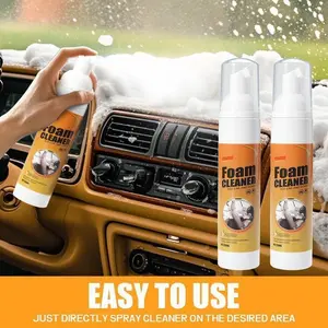 2 PCS Interior Leather Seat Car Interior Foam CleanerPlastic Ceiling Decontamination MaintenanceCleaner Halloween Christmas