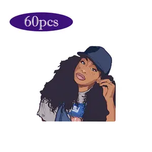 60pcs SZAAAA Stickers Singer Merch, Creative Vinyl Decals for Laptops, Notebooks & Wall Decor, Waterproof Material, Strong Adhesive Backing, Unique Art Collection for Fans