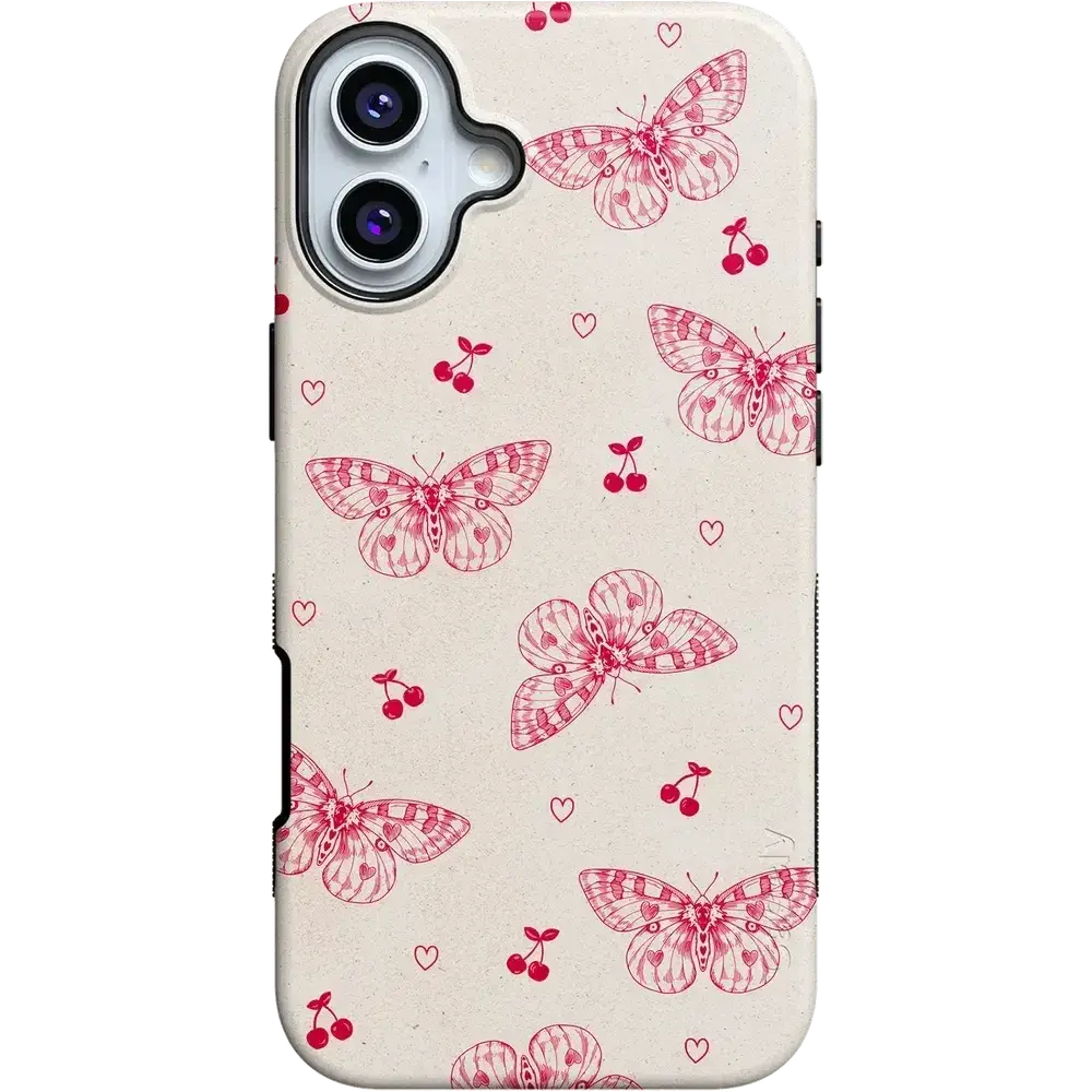 Casely iPhone 16 Plus Case | Heart Flutters | Butterfly | Bold Protective Design | Compatible with MagSafe
