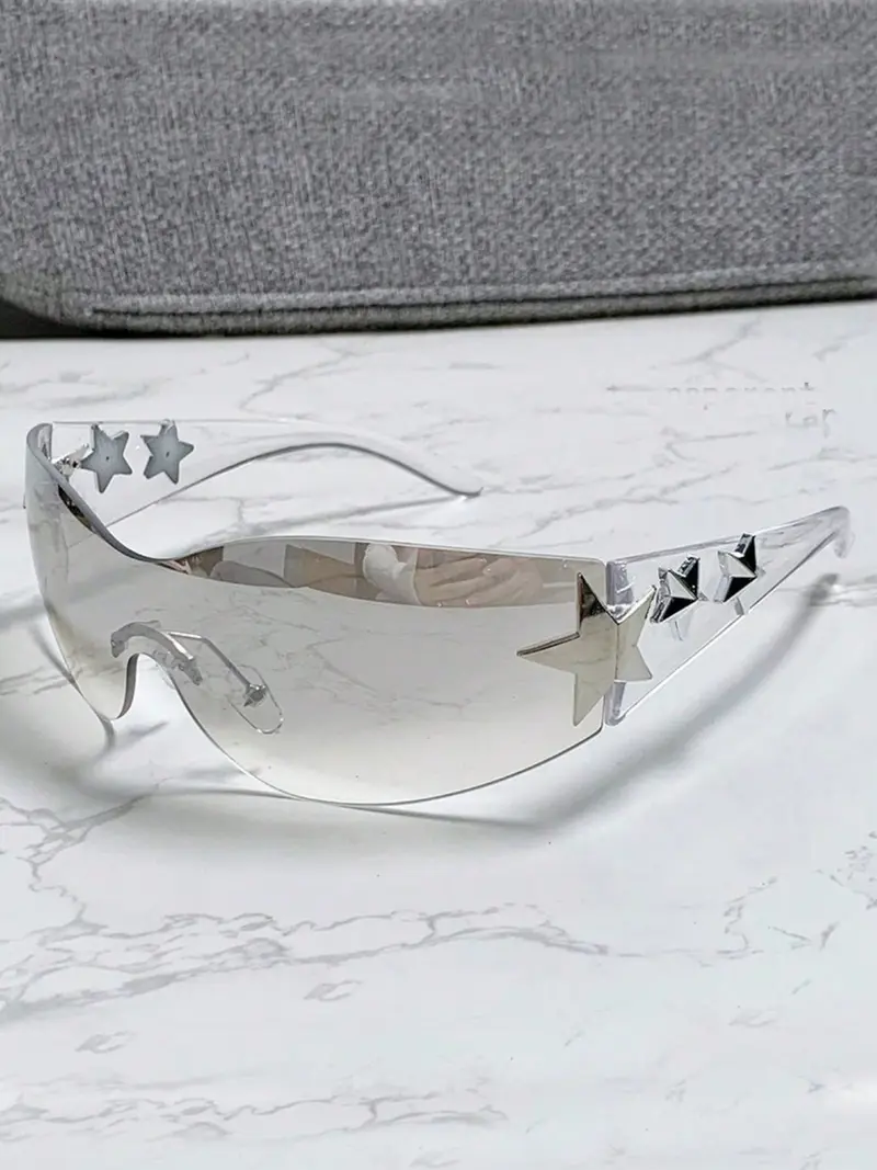 y2k rimless glasses - TikTok Shop