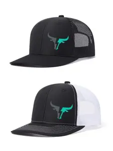 2Pack Unisex Ox-Head Print Street Fashion Cap | Breathable Adjustable Snapback for Outdoor Activities