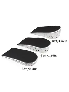 Unisex Boots Height Increasing Insoles, Comfortable Breathable Anti-Odor Half Pads, Small Feet Friendly Non-Saggy Design
