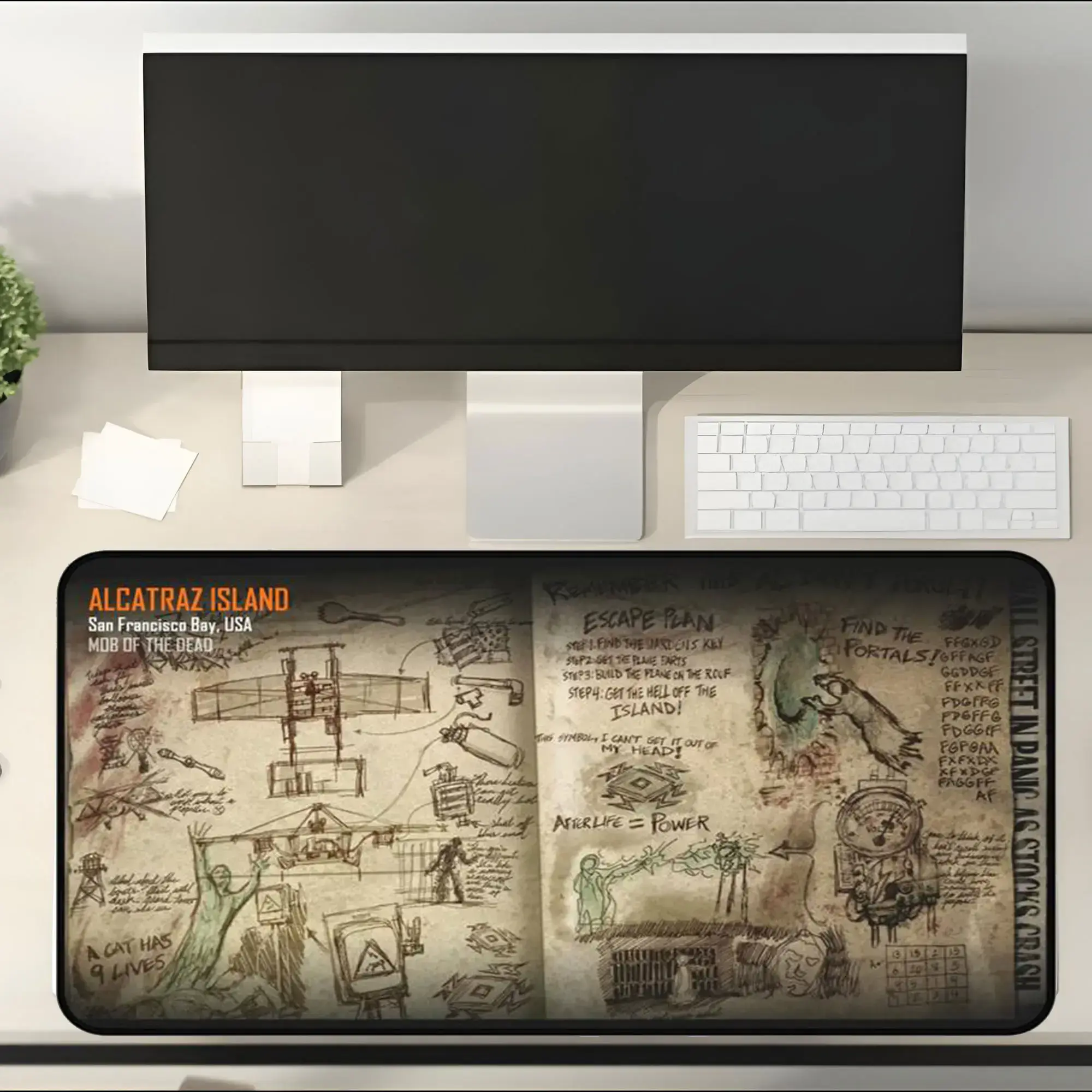 Custom Zombies Desk Mats Black Ops-Inspired (Kino, Origins, Tranzit, Ascension) – Black Ops-Inspired Design Gaming Accessories Desk Mats