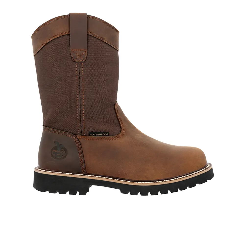 Georgia Boots Mens Core 37 10 Inch Waterproof Steel Toe  Work/Duty - Brown