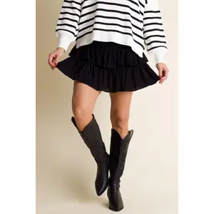 Best Behavior Tiered Mini Skort