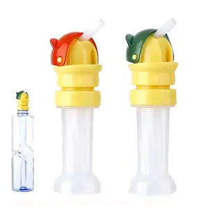 2pcs Water bottle straw conversion lid with straw, universal fit, leak-proof design. Suitable for juice and water bottles. 4-in-1 drinking accessory, drink protector, eco-friendly travel supplies